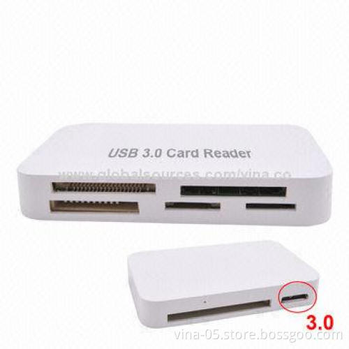 USB3.0 Card Reader Fast Speed, 5V Voltage, Made of ASB Plastic Shell Material